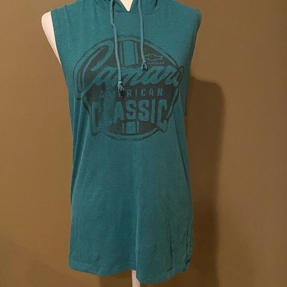 GM Sleeveless Hoodie Size Medium Women’s Or Men’s Unisex - Picture 7 of 8